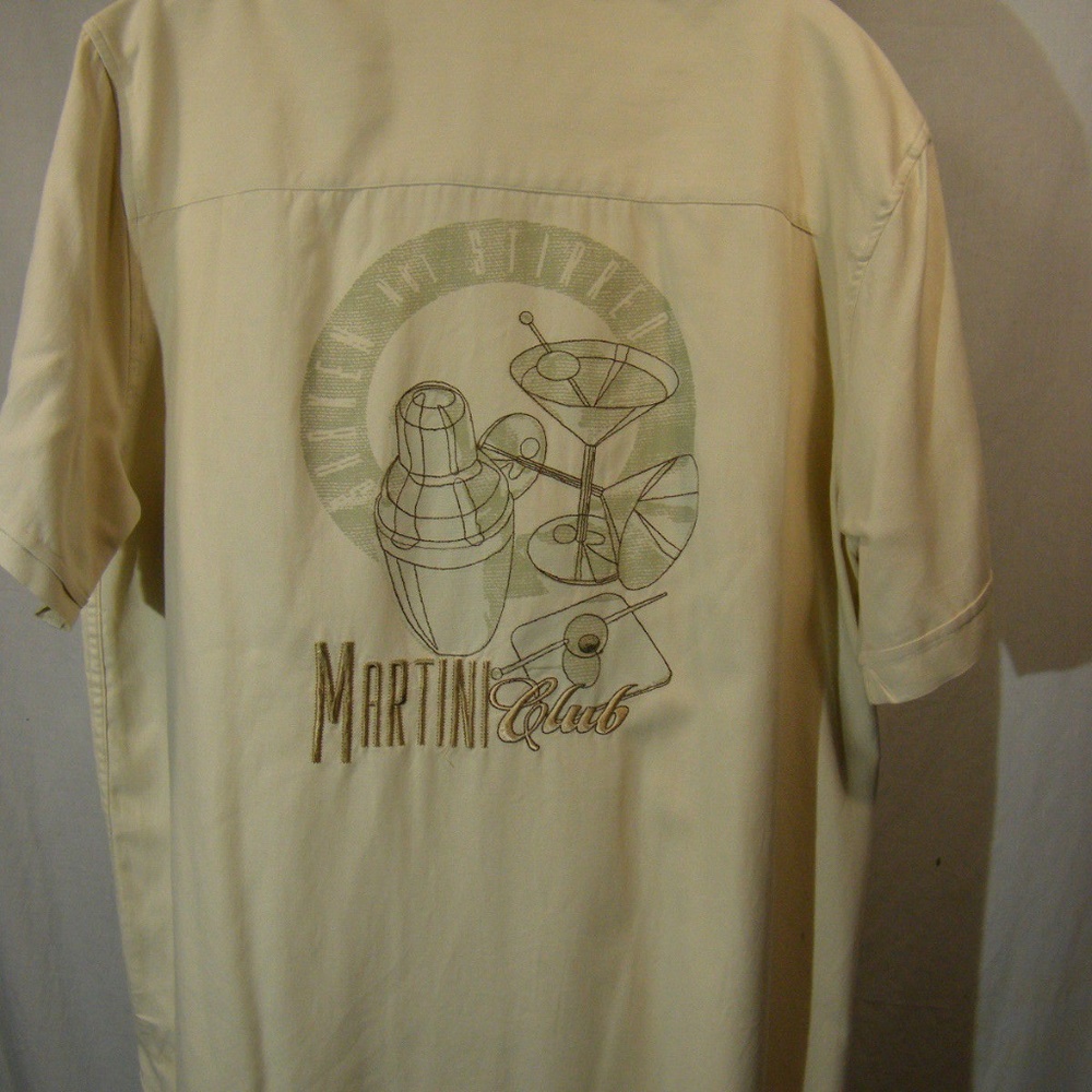 Cubavera Mens Large L Button Front S/S Shirt Marti